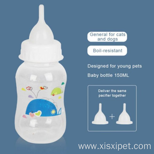 Pet Feeding Bottle Kit Feeder Milk Bottle Nipple